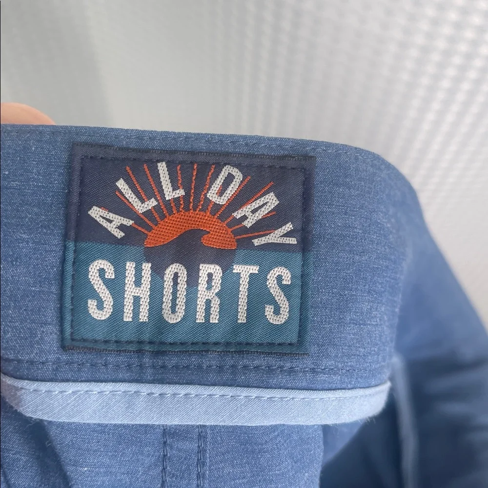 Faherty All Day Shorts 9” Inseam Pockets Drawstring Vacation Sz 38
